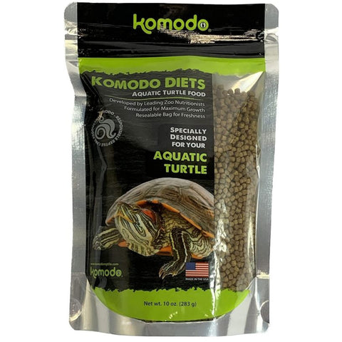 Komodo Diets Aquatic Turtle Pellet Food - 10 Oz