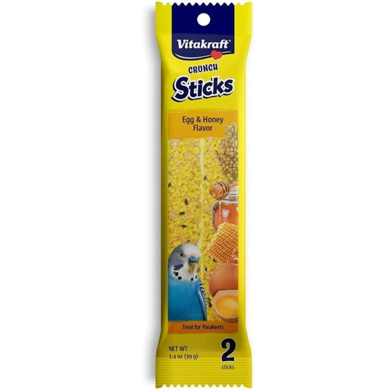 Vitakraft Crunch Sticks Egg And Honey For Parakeets - 2 Count