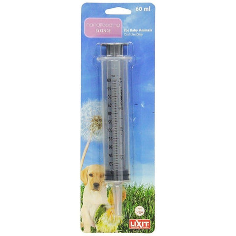 Lixit Hand Feeding Syringe For Baby Animals - 60 Ml Hand Feeding Syringe