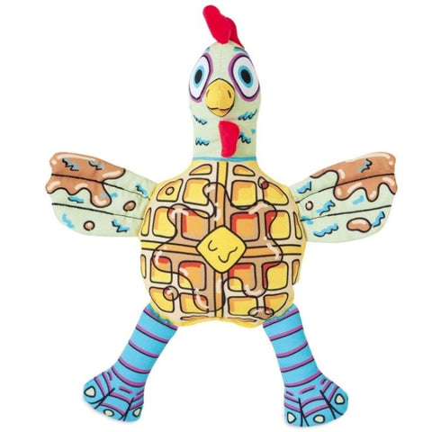 Fat Cat Foodies Chicken 'n Waffles Dog Toy - 1 Count