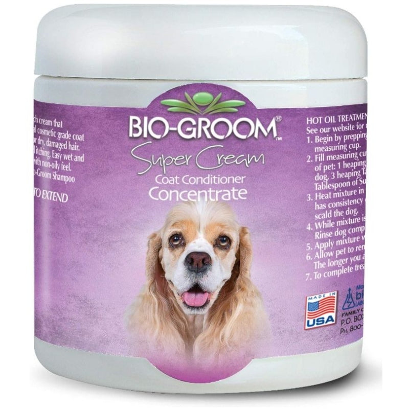 Bio Groom Super Cream Coat Conditioner Concentrate For Dogs - 8 Oz