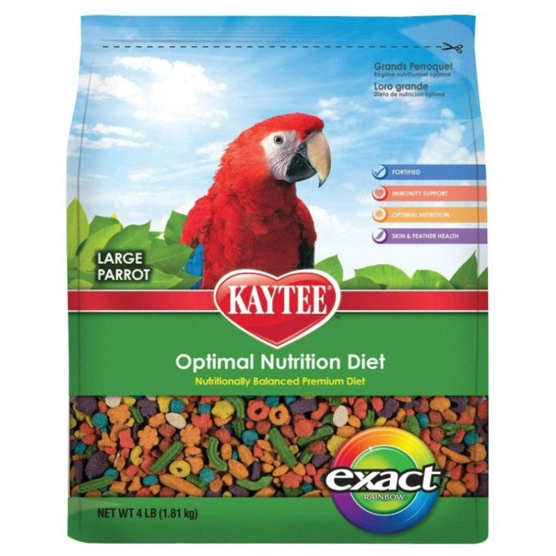 Kaytee Exact Rainbow Chunky Parrot Food - 4 Lbs