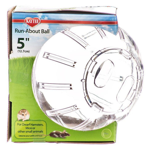 Kaytee Run-about Ball - Clear - Mini (5" Diameter)