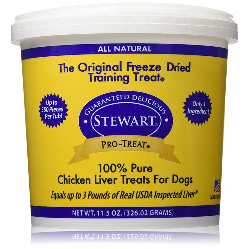 Stewart Pro-treat 100% Freeze Dried Chicken Liver For Dogs - 11.5 Oz