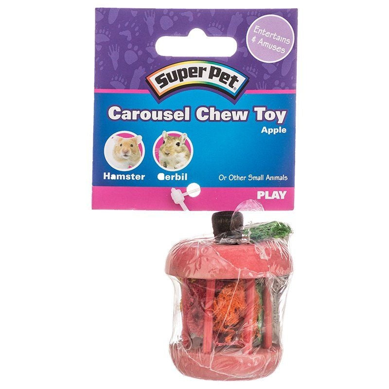 Kaytee Carousel Chew Toy - Apple - 1 Pack - (1.75" Diameter X 2.25" High)