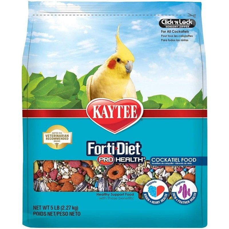 Kaytee Forti-diet Pro Health Cockatiel Food - 5 Lbs