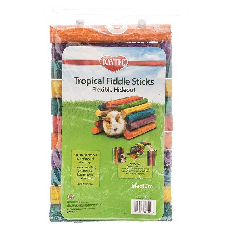 Kaytee Tropical Fiddle Sticks Flexible Hide Out - Medium (12"l X 7"w)