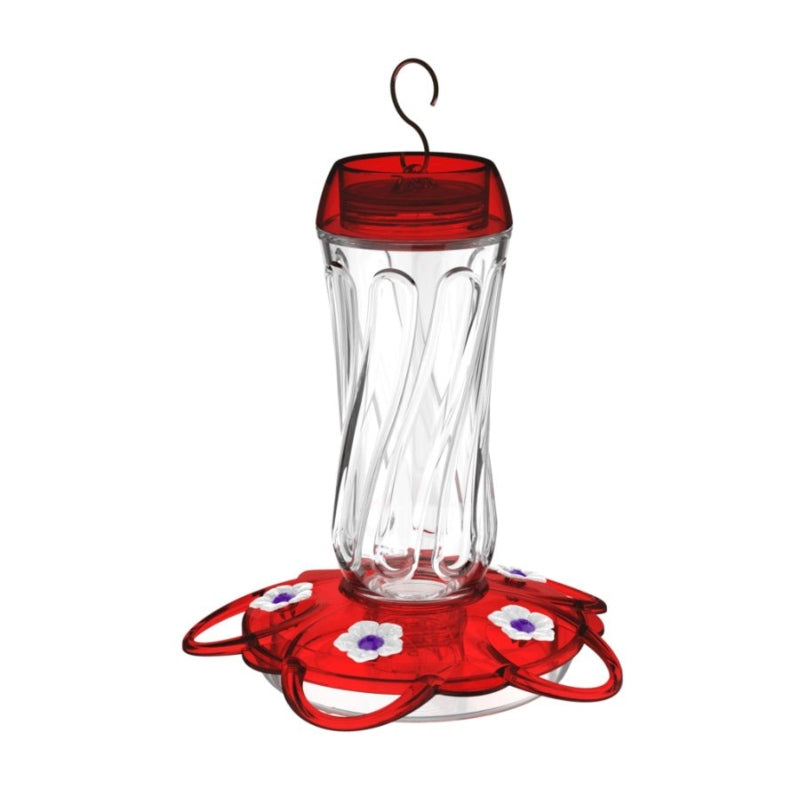 More Birds Orion Glass Hummingbird Feeder - 16 Oz Capacity