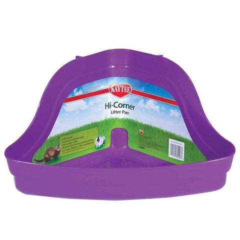 Kaytee Hi Corner Litter Pan - Medium (13.75"l X 10"w X 6.5"h)