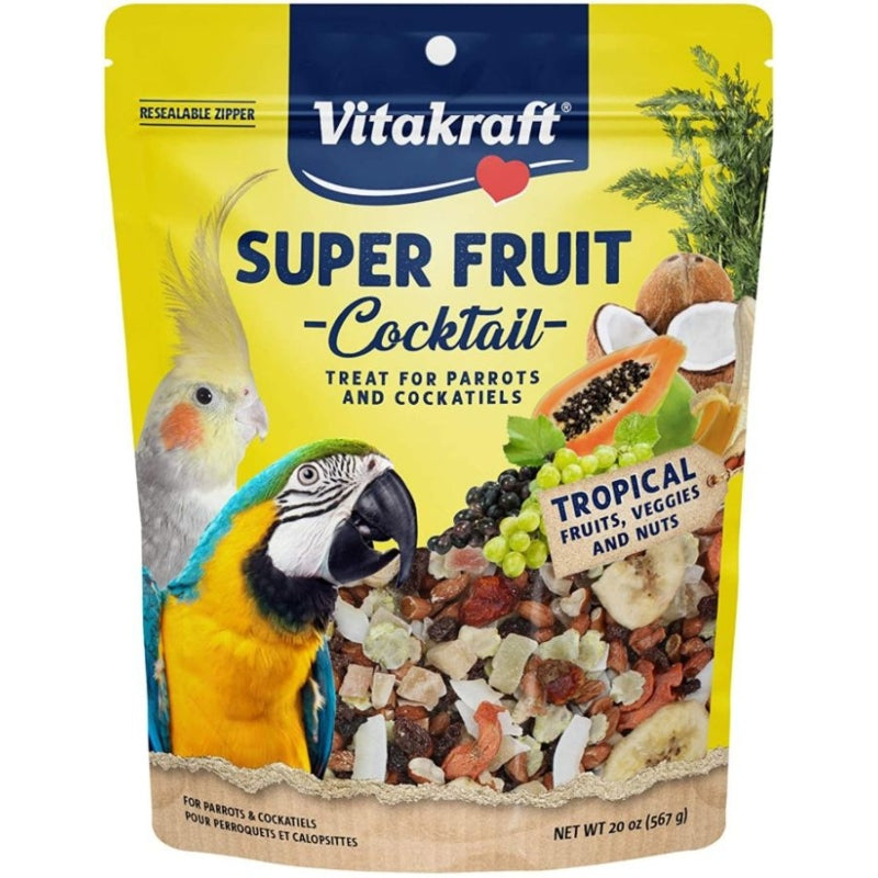 Vitakraft Super Fruit Cocktail Treat For All Parrots & Cockatiels - 20 Oz