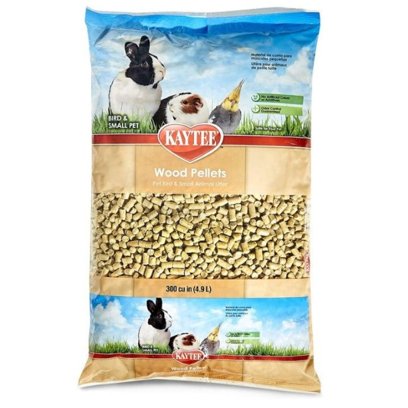 Kaytee Wood Pellets - Bird & Small Animal Bedding & Litter - 8 Lbs