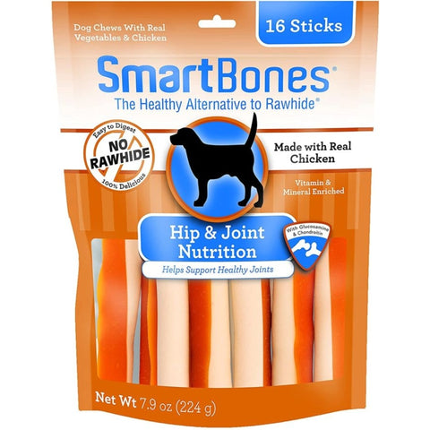 Smartbones Hip & Joint Care Treat Sticks For Dogs - Chicken - 16 Pack - (3.75" Sticks)