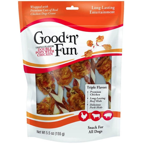 Healthy Hide Good N Fun Double Pops With Chicken - 5.5 Oz