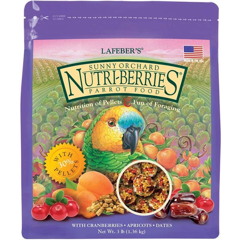 Lafeber Sunny Orchard Nutri-berries Parrot Food - 3 Lbs