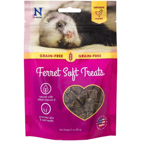 N-bone Ferret Soft Treats - Chicken Flavor - 3 Oz