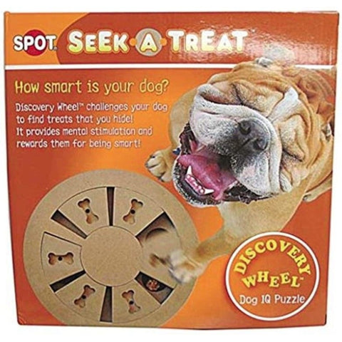 Spot Seek-a-treat Discovery Wheel Interactive Dog Treat And Toy Puzzle - 1 Count