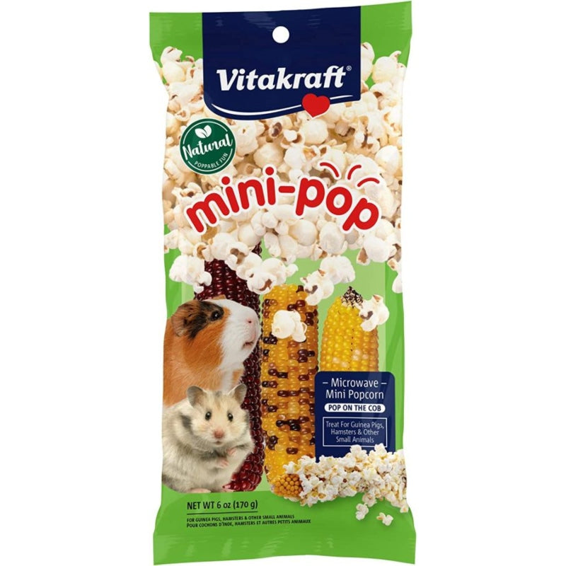 Vitakraft Mini-pop Small Animal Popcorn Treat - 6 Oz