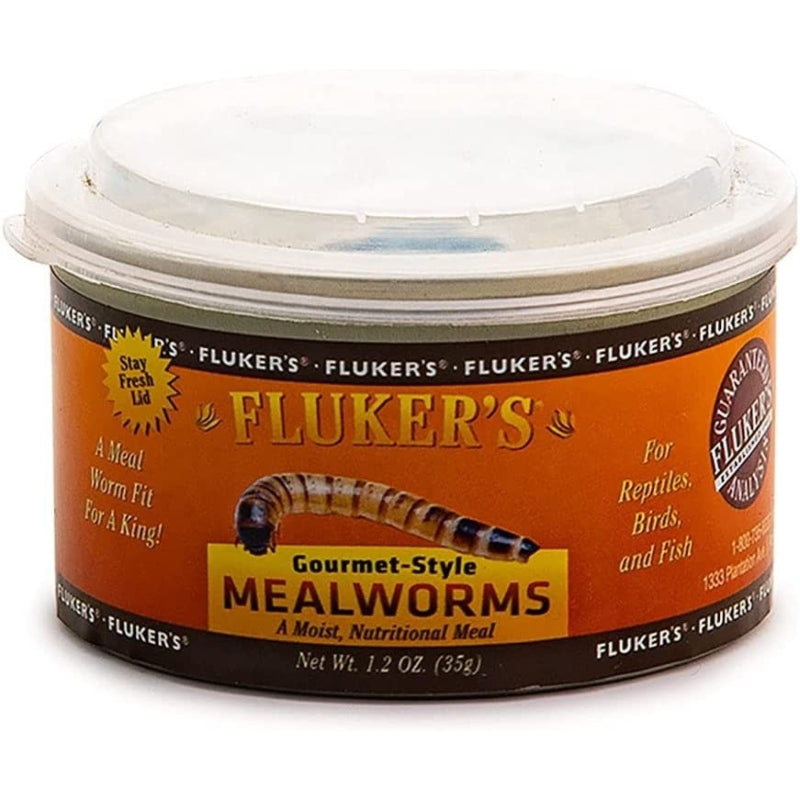 Flukers Gourmet Style Canned Mealworms - 1.2 Oz