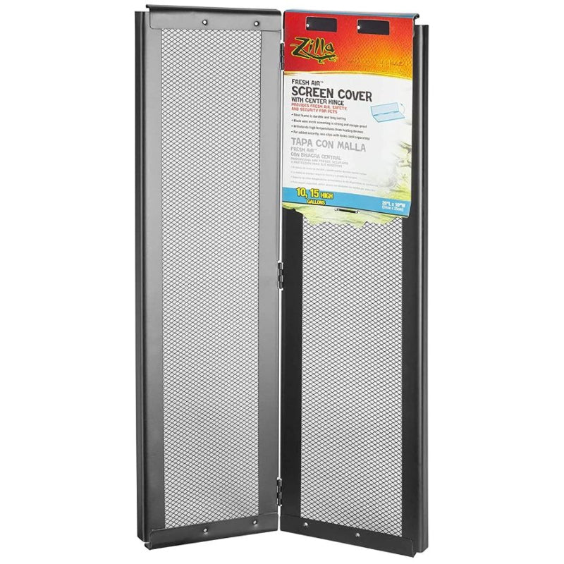 Zilla Fresh Air Screen Cover With Center Hinge 20 X 10 Inch - 1 Count