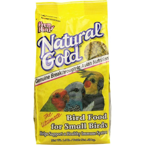 Pretty Pets Natural Gold Food For Small Birds - 1.5 Lb