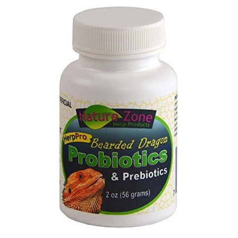 Nature Zone Herp Pro Bearded Dragon Probiotics And Prebiotics - 2.8 Oz