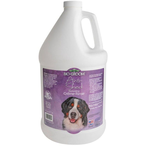 Bio Groom Anti-shed Deshedding Creme Rinse Dog Conditioner - 1 Gallon