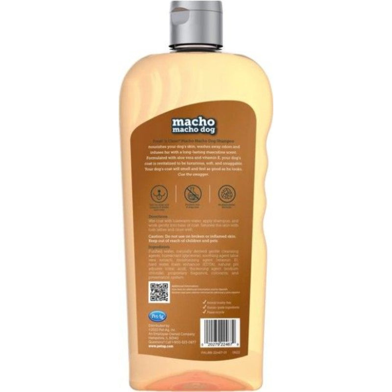 Fresh N Clean Macho Macho Masculine Dog Shampoo - 18 Oz