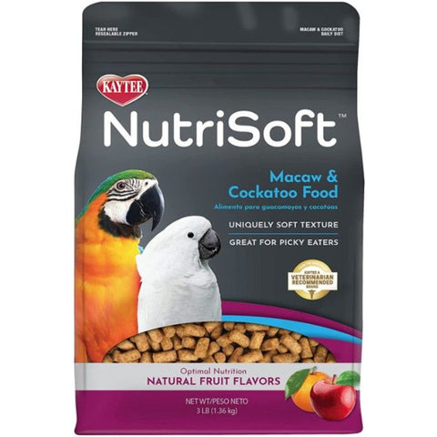 Kaytee Nutrisoft Macaw And Cockatoo Food - 3 Lb