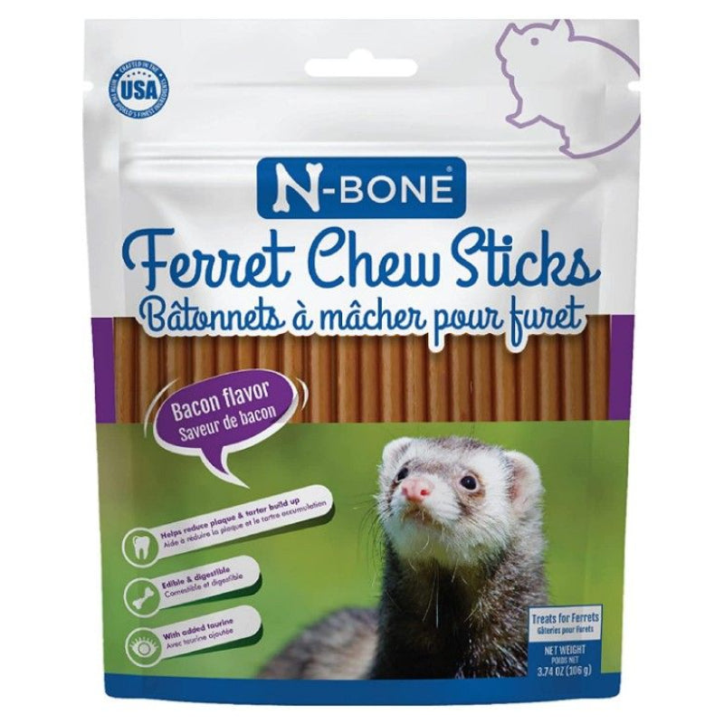 N-bone Ferret Chew Sticks Bacon Recipe - 3.74 Oz