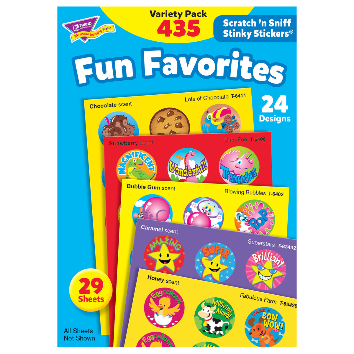 Fun Favorites Stinky Stickers® Variety Pack, 435 ct