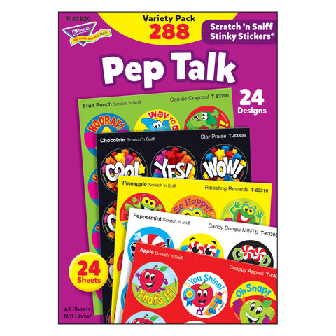 Pep Talk Stinky Stickers® Variety Pack, 288 Count