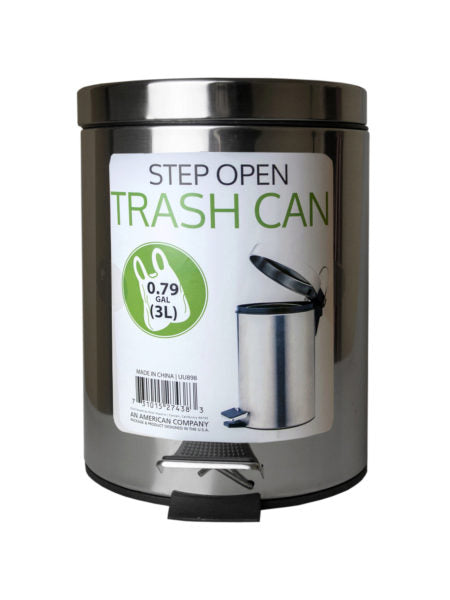 3 Liter Step Open Trash Can (Available in a pack of 2)