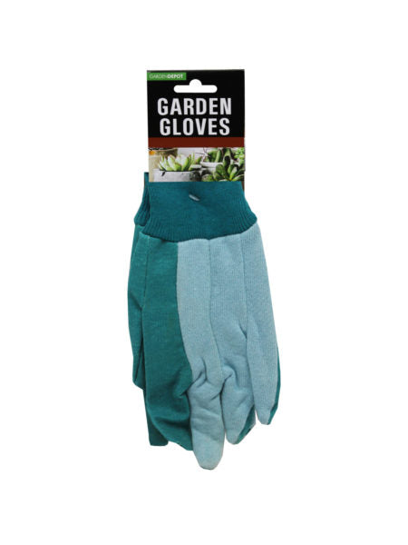 Green assortment adult gardening gloves (Available in a pack of 10)