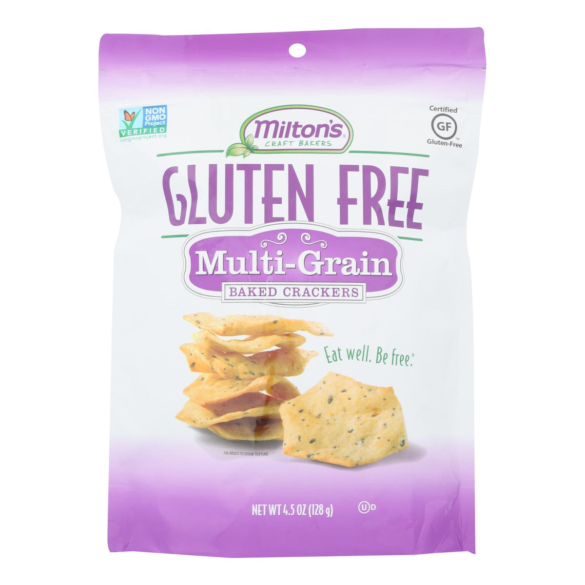 Miltons Gluten Free Baked Crackers - Multi Grain - Case Of 12 - 4.5 Oz.