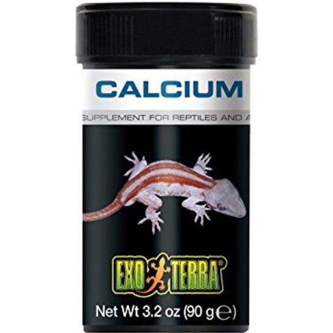 Exo-terra Calcium Powder Supplement For Reptiles & Amphibians - 3.2 Oz (90 G)