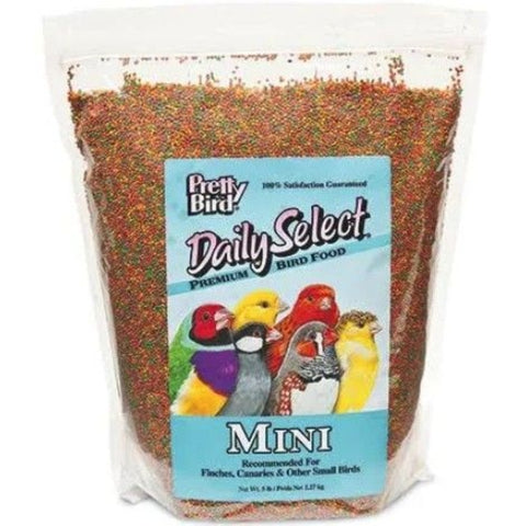 Pretty Bird Daily Select Premium Bird Food - Mini - 5 Lbs