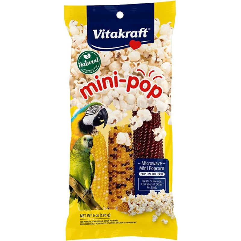 Vitakraft Mini-pop Corn Treat For Pet Birds - 6 Oz