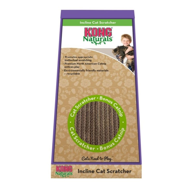 Kong Incline Cardboard Scratcher - 10.25in.l X 8.25in.w X 19.25in.h