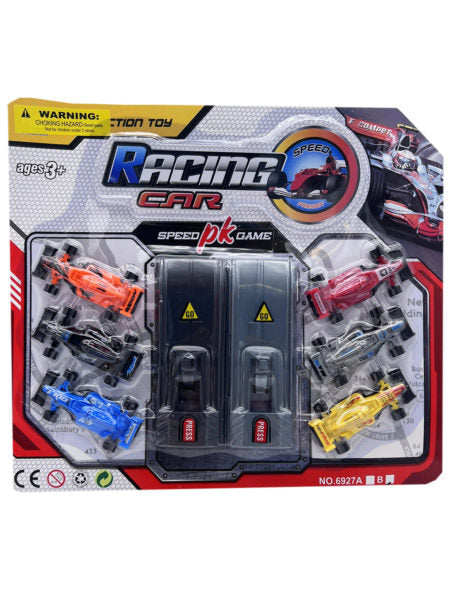 Super Launching Race Cars with Launch Ramp and Racers (Available in a pack of 4)