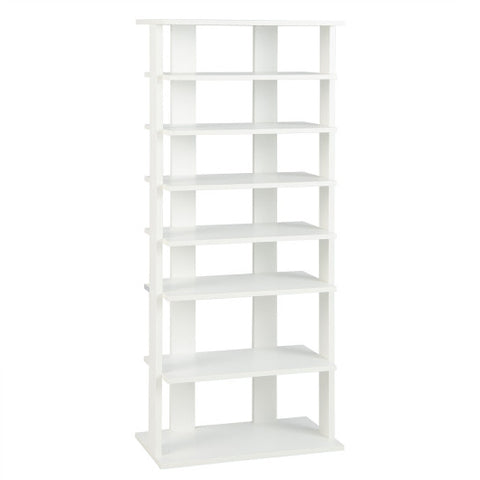 7 Tiers Vertical Shoe Rack for Front Door-White