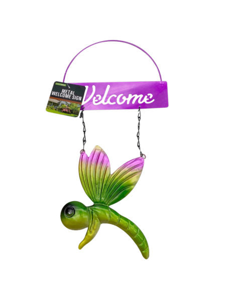 Assorted Hanging Metal Welcome Sign (Available in a pack of 8)