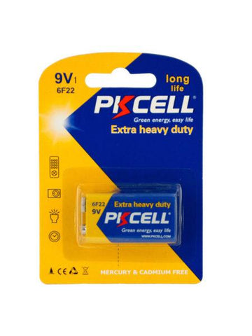 PKCELL Heavy Duty 9V Battery (Available in a pack of 24)