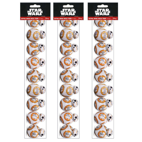 Star Wars™ BB-8 Extra Wide Die-Cut Deco Trim®, 37 Feet Per Pack, 3 Packs