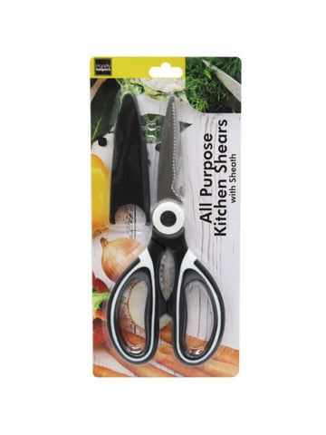 All-Purpose Kitchen Shears Scissors with Protective Sheath (Available in a pack of 8)