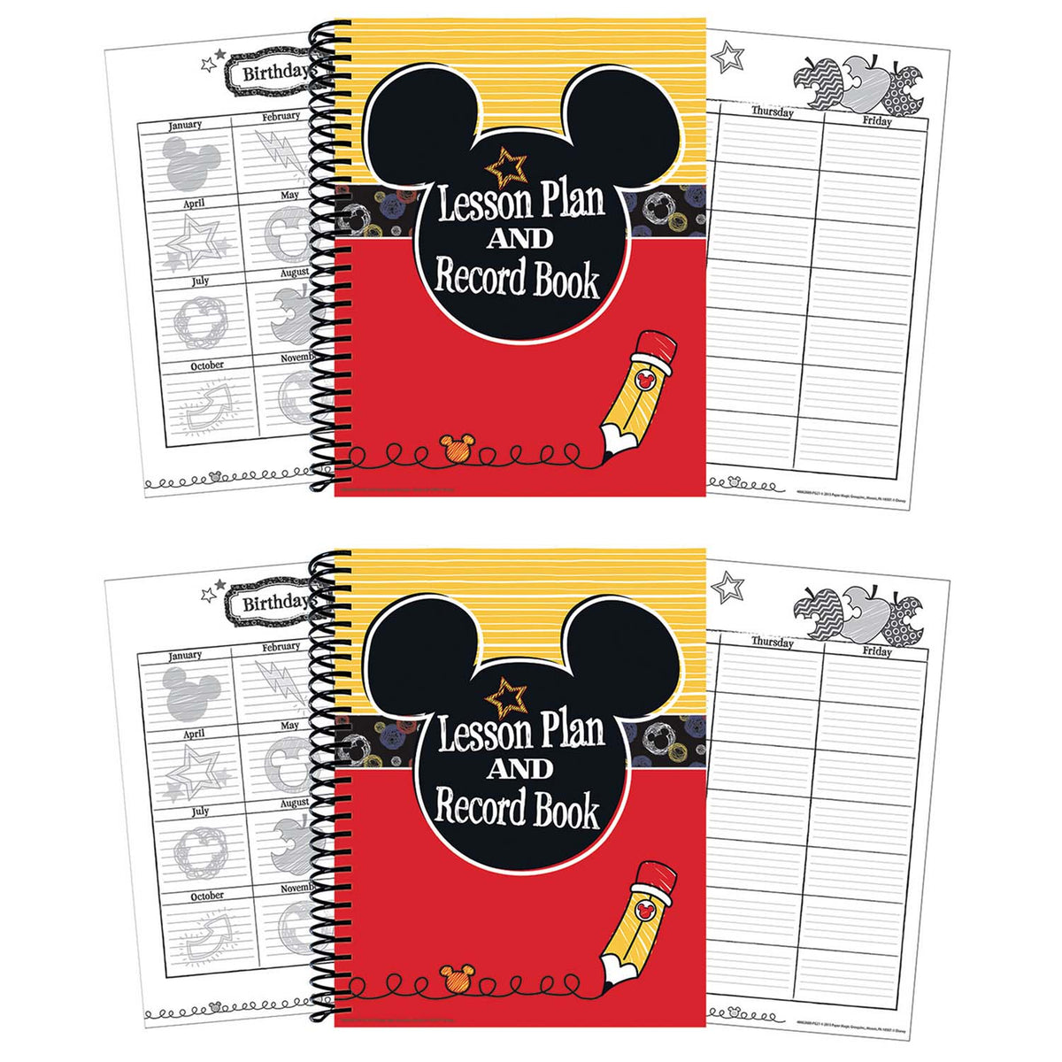 Mickey® Color Pop! Lesson Plan & Record Book, Pack of 2