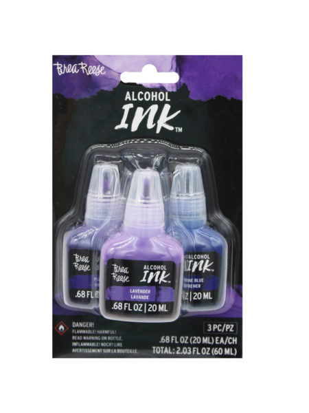 Brea reese 3 pack 2 oz alcohol ink paint in purple, ultra &amp; (Available in a pack of 8)