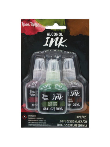 Brea reese 3 pack 2 oz alcohol ink paint in crimson, brown &amp; (Available in a pack of 8)