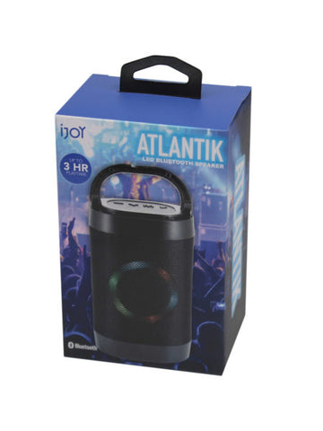 Ijoy atlantik led bluetooth speaker in black (Available in a pack of 2)