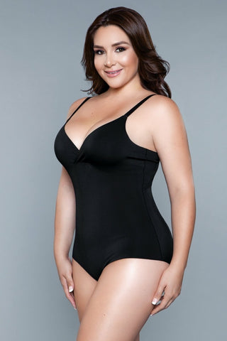 2003 What Waist Shapewear Bodysuit Black