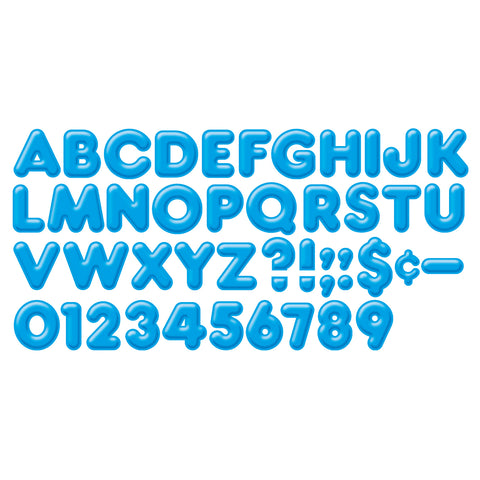 Blue 4" 3-D Uppercase Ready Letters®, 6 Packs